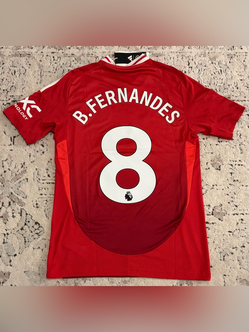 Adidas Official 2024/2025 Manchester United Bruno Fernandes #8 Jersey Men’s S